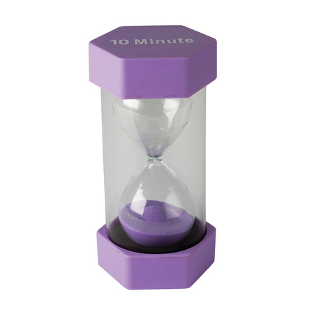 TEACHER CREATED RESOURCES Large Sand Timer, 10 Minute, Purple TCR20675